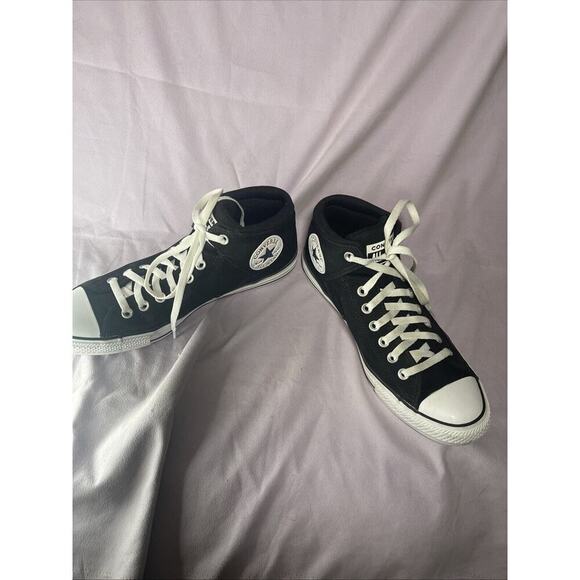 Converse Chuck Taylor All Star Mid Top Men’s Size 10 Black 151041F - EUC!! - Picture 1 of 8